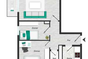 NEUJAHRSDEAL: SANIERTE SINGLE / PÄRCHEN WOHNUNG MIT NEUER KÜCHE, 5 GEHMINUTEN ZUM SCHLOSS – Die vollständige Adresse der Immobilie erhältst du vom Anbieter., 38102 Viewegsgarten-Bebelhof, Braunschweig – Vorschaubild 9