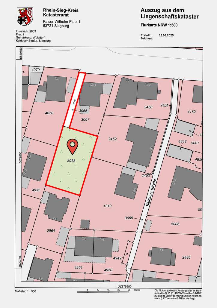 🔝​ Kompakt. Kostbar. Konstruktiv. – 585 m² Baugrundstück in bester Lage von Siegburg