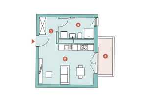 !!! Mainz Zollhafen - Leben am Wasser - funktionale 1-ZW mit Balkon !!! – Fischerhof 19, 55120 Mainz – Vorschaubild 10