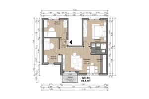 Attraktive 4 Zimmer-Wohnung im 1. OG mit Balkon – 63075 Bürgel, Offenbach am Main – Vorschaubild 3