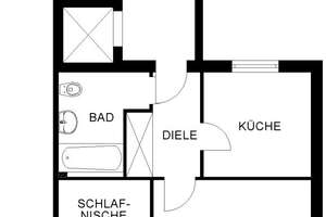 1-Zimmer Wohnung in Altenbochum für Senior*innen mit WBS – Wirmerstraße 26, 44803 Altenbochum, Bochum – Vorschaubild 5