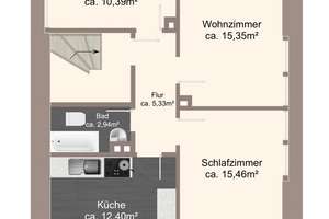 Attraktive Doppelhaushälfte mit vermieteten Einlegerhaus in Misburg-Nord | Garage – Die vollständige Adresse der Immobilie erhältst du vom Anbieter., 30629 Misburg-Nord, Hannover – Vorschaubild 22
