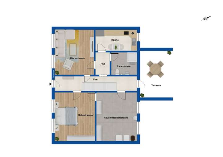 Grundriss Vorderhaus EG