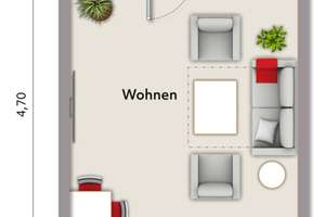 Attraktive Kapitalanlage: 1-Zimmer-Wohnung mit Balkon und Fernblick in zentraler Lage von Karlsruhe – Die vollständige Adresse der Immobilie erhältst du vom Anbieter., 76133 Innenstadt-West, Karlsruhe – Vorschaubild 2