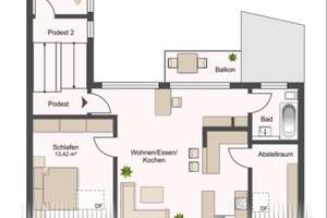 Charmantes saniertes Dreifamilienhaus mit Balkon & Terrasse – Die vollständige Adresse der Immobilie erhältst du vom Anbieter., 75177 Nordstadt, Pforzheim – Vorschaubild 6