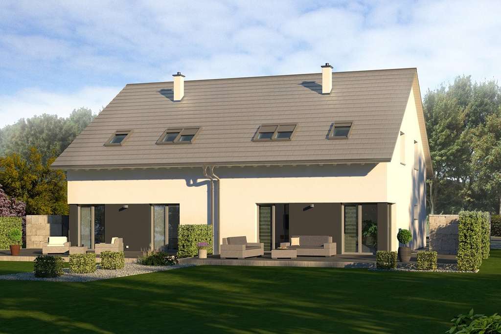 Immobilie in Geiselwind - Bezugsfertig inkl. Grundstück und allen Nebenkosten !!  Möbel rein und fertig ! Nur 375.000,- EUR je - Bild 1