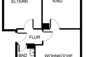 geräumige, sanierte 2,5-Zimmer-Wohnung im EG – Köttlingerweg 15, 44793 Kruppwerke, Bochum – Vorschaubild 3