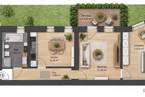 Charmante 2-Raum-Wohnung mit Terrasse in Stadtfeld Ost – 39108 Stadtfeld Ost, Magdeburg – Vorschaubild 8