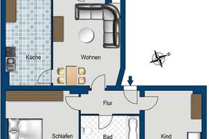 Tageslichtbad mit Wanne und Dusche – Dodendorfer Str. 46, 39112 Leipziger Straße, Magdeburg – Vorschaubild 2
