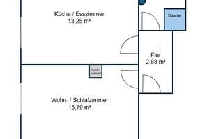 Schöne 1-Zimmer-DG-Wohnung in Münster-Amelsbüren – Die vollständige Adresse der Immobilie erhältst du vom Anbieter., 48163 Amelsbüren, Münster – Vorschaubild 2