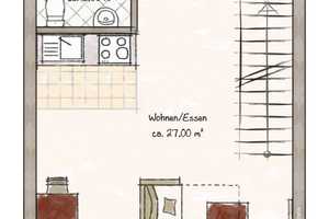 ++Bezugsfreie ETW zvk. - sanierte 1-Zi. Maisonettewhg., 30m², Keller & SP++ – Würzburg – Vorschaubild 9