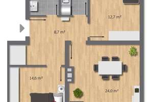 Gemütliches Zuhause für die ganze Familie - helle 3,5-Zimmer-Dachgeschosswohnung in Essen-Borbeck – Weidkamp 177, 45355 Borbeck-Mitte, Essen – Vorschaubild 17
