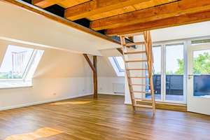 Erstbezug mit Charakter: Dachgeschoss mit Galerie & Westbalkon | KfW 55 WPB förderfähig – 4229 Kleinzschocher, Leipzig – Vorschaubild 3