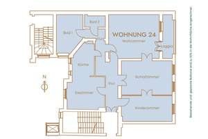 4-Zimmer Altbauwohnung mit offener Küche, Dielenboden und Stuck - Keine Käuferprovision – Uhlandstraße 145, 10719 Wilmersdorf, Berlin – Vorschaubild 20