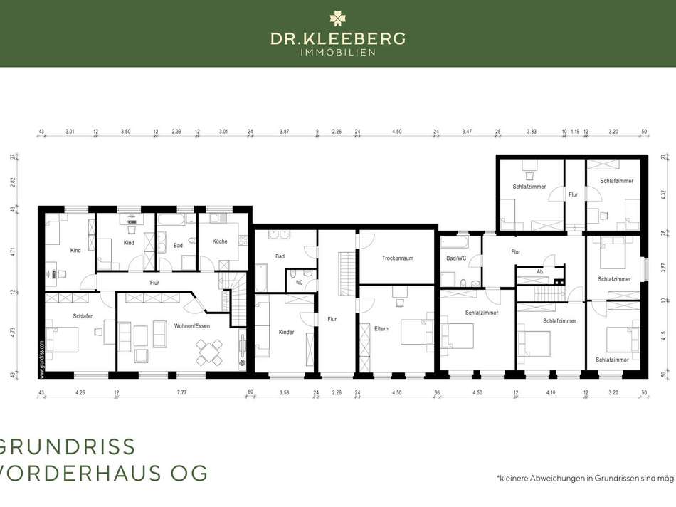 Grundriss Vorderhaus OG