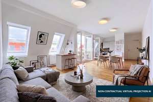 Neugebaut! Helle 3-Zi.-Dachgeschosswohnung mit Balkon & Aufzug im Rudolfkiez!