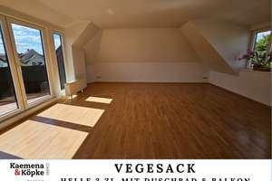 Dachgeschoss: Helle 3 Zi. mit Duschbad und Balkon