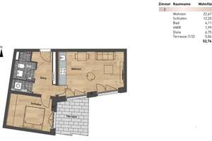 2 Zimmer Wohnung mit eigenem Garten direkt an den Isarauen – Die vollständige Adresse der Immobilie erhältst du vom Anbieter., 81543 Siebenbrunn, München – Vorschaubild 1