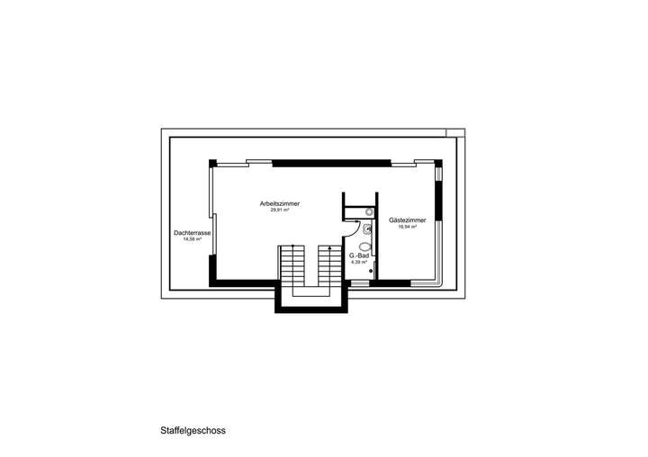 Grundriss Staffelgeschoss