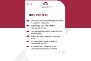 Grünes Wohnglück im Generalsviertel: Stilvolle Etagenwohnung in kernsanierter Stadtvilla! – Die vollständige Adresse der Immobilie erhältst du vom Anbieter., 20253 Hoheluft-West, Hamburg – Vorschaubild 2