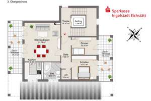 Penthouse in Ingolstadt-Stadtmitte - Zentral und ruhig zum Wohlfühlen! – Die vollständige Adresse der Immobilie erhältst du vom Anbieter., 85049 Mitte, Ingolstadt – Vorschaubild 15
