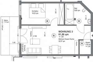 Moderne 3-Zimmer-Wohnung mit offenem Wohnkonzept in Bad Marienberg – Bismarckstraße 12, 56470 Bad Marienberg (Westerwald) – Vorschaubild 8