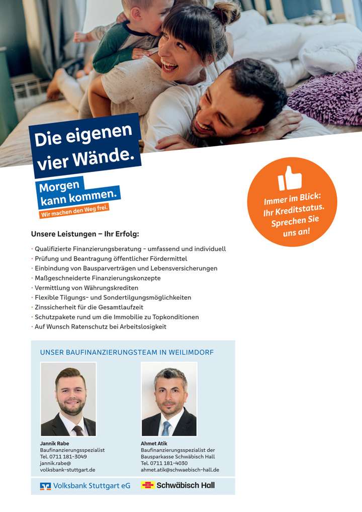 Ihre Baufinanzierungsberater i