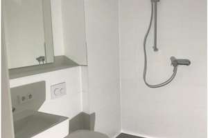 Schwabing, Leopoldstr. 204, Rückgebäude, möblierte 1 Zi.-Whg. mit Westbalkon, 6. OG, Bj. 2018 – Leopoldstraße 204, 80804 Neufreimann, München – Vorschaubild 13