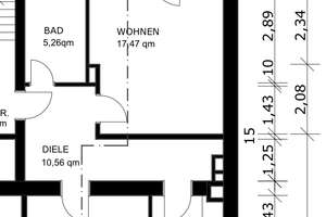 Helle 2-Zimmer,KDB Wohnung mit Balkon im 3. OG in Düsseldorf-Friedrichstadt,Holzdielen ,Altbau – Corneliusstraße 48, 40215 Friedrichstadt, Düsseldorf – Vorschaubild 9