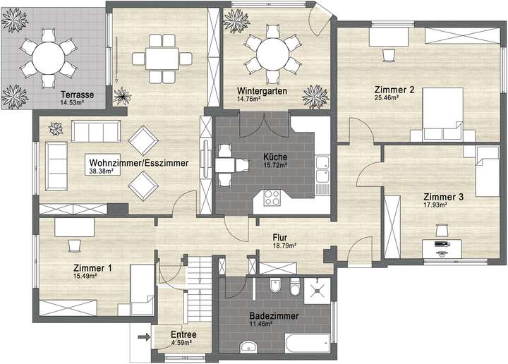 Grundriss Erdgeschoss