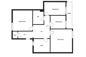 Viel Platz für Ihre Ideen: Bezugsfreie 4-Zimmerwohnung in Osnabrück-Haste – 49090 Haste, Osnabrück – Vorschaubild 10