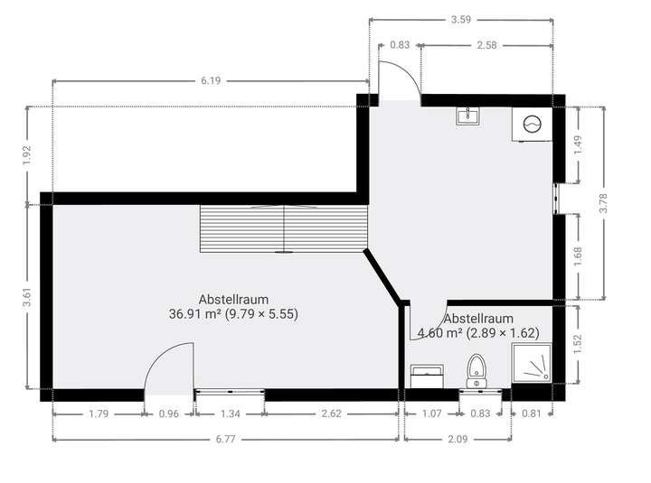grober Grundriss Untergeschoss
