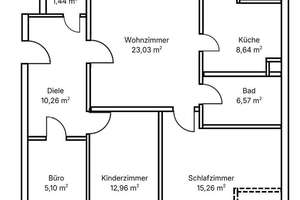4ZKB Wohnung Koblenz Süd mit Küche und Garage – 56068 Süd, Koblenz – Vorschaubild 20