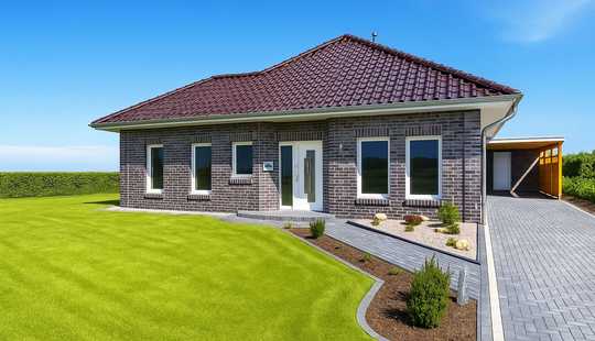 Bild von Schlüsselfertiger KfW-55-Neubau-Bungalow mit Carport in zentraler Lage von Wiesmoor