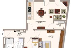 Moderne 3-Raum-Wohnung im Dachgeschoss mit Balkon in Elbnähe – Alt Salbke 67, 39122 Salbke, Magdeburg – Vorschaubild 17