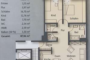 Neuwertige 3-Zi-Wohnung mit Balkon zum Innenhof, TG & Designküche - 5 Min zum HBF – Neudörferstr. 23, 90402 Marienvorstadt, Nürnberg – Vorschaubild 16
