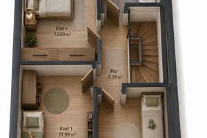 Modernes A+ Reihenmittelhaus mit Premiumküche, Wärmepumpe, PV-Anlage inkl. Batteriespeicher, Garten – Die vollständige Adresse der Immobilie erhältst du vom Anbieter., 86415 Mering – Vorschaubild 23