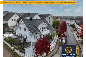 Holzhaus (A+) von 2017 mit 5 Zi. (161m² Wfl.) & Komfort: Fussbodenh., Lüftung, Wärmepumpe & Wallbox – Die vollständige Adresse der Immobilie erhältst du vom Anbieter., 51375 Schlebusch, Leverkusen – Vorschaubild 1
