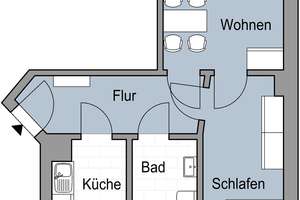 2 Raum Wohnung in Sanierung mit Balkon – Cunnersdorfer Str. 26, 4318 Sellerhausen-Stünz, Leipzig – Vorschaubild 2