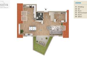 Wunderschöne Maisonettewohnung mit Stellplatz und Balkon – Die vollständige Adresse der Immobilie erhältst du vom Anbieter., 40589 Itter, Düsseldorf – Vorschaubild 2
