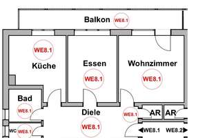 Schöne 4-Zimmer Wohnung mit großem Balkon in Aachen-Schleckheim – Die vollständige Adresse der Immobilie erhältst du vom Anbieter., 52076 Oberforstbach, Aachen – Vorschaubild 8