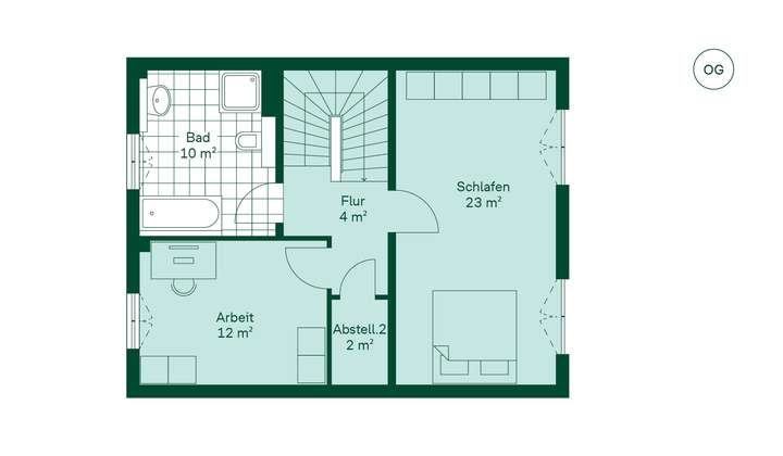 Grundriss des Obergeschosse...