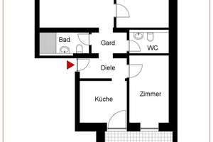 Sanierte Altbau-Wohnung mit Terrasse im Hochparterre – 76133 Weststadt, Karlsruhe – Vorschaubild 6