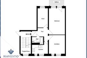 Attraktive 3-Zimmer-Wohnung mit ca. 62 m², Süd-Balkon und optionaler Einbauküche in Stadtfeld-West – Die vollständige Adresse der Immobilie erhältst du vom Anbieter., 39110 Stadtfeld West, Magdeburg – Vorschaubild 9