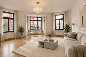 Attraktives Wohninvestment – 2 Zi, Aufzug & historischer Charme- Citylage, renoviert & bezugsfrei! – 4315 Neustadt-Neuschönefeld, Leipzig – Vorschaubild 1