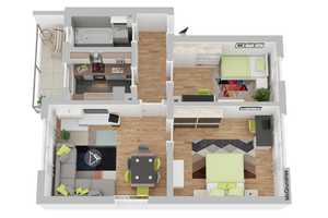 Modernisierte Erdgeschoss-3-Zimmer-Wohnung mit Balkon & Keller in Hagen-Vorhalle – Hülsbergstr. 4, 58089 Hagen – Vorschaubild 4