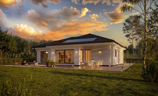 Barrierefreier Fertighaus-Bungalow: Wohlfühl-Raum, perfekt
geplant, zuverlässig gebaut