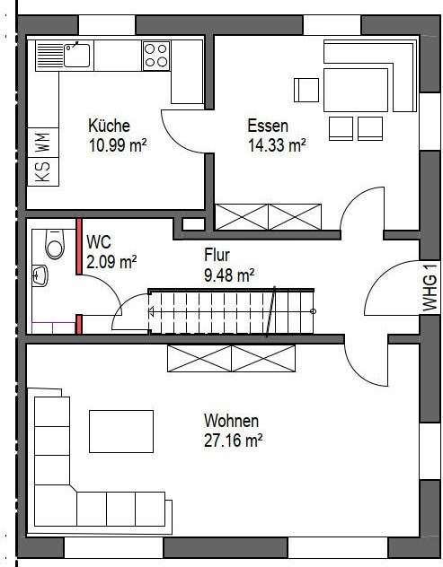 Grundriß Erdgeschoss