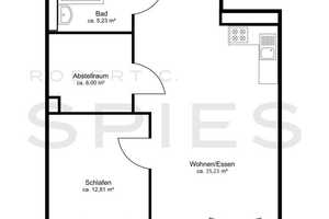 Barrierefreie, moderne 2-Zimmer-Wohnung mit schöner Terrasse in unmittelbarer Uni-Nähe – Oldenburg (Oldenburg) – Vorschaubild 6