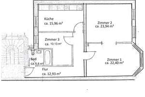 Kernsanierte 3-Zimmer Altbauwohnung in den Mannheimer Quadraten – U3 14, 68161 Innenstadt/Jungbusch, Mannheim – Vorschaubild 15